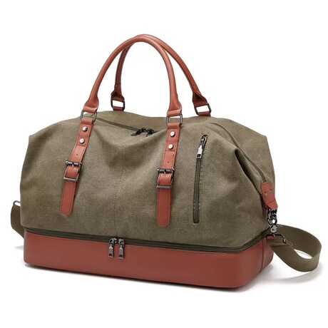Men’s Canvas Gym Duffle Bag – Custom Embroidered Travel Bag Factory