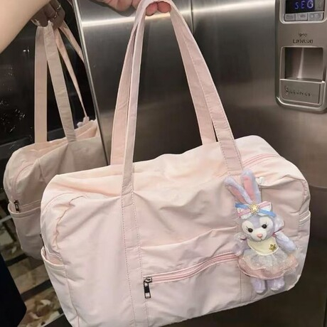 Pastel Pink Travel Tote Bag