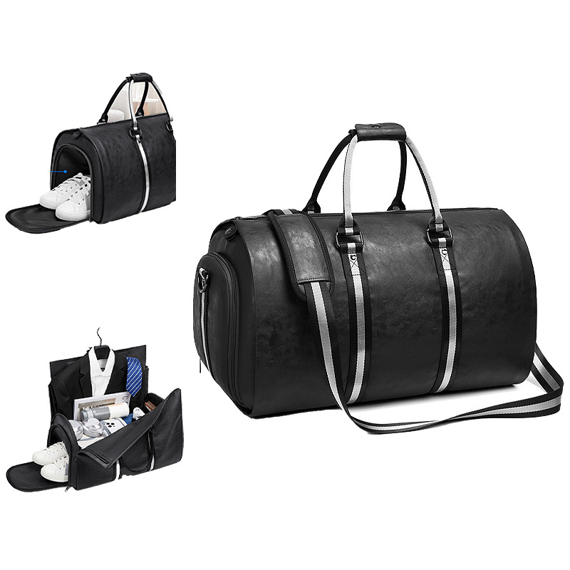Leather Travel Duffel Bag