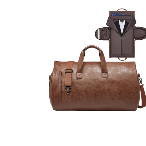 Leather Travel Garment Bag