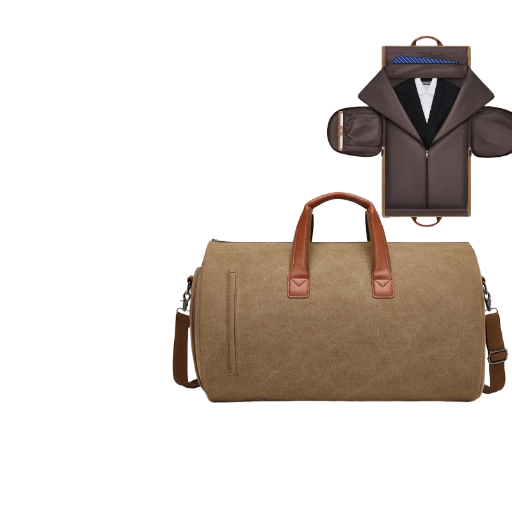 Leather Travel Duffle Bag
