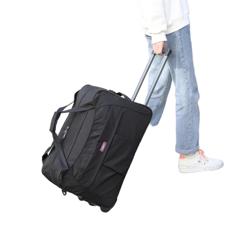 Large Rolling Personalized Trolley Duffle Bag with Retractable Handle for Premium Brand Promotions