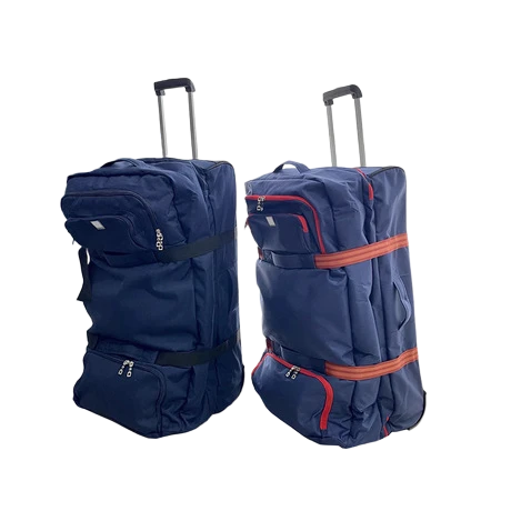 Large Rolling Heavy-Duty Wheeled Duffle Bag for Customized Group Travel and Corporate Gifting
