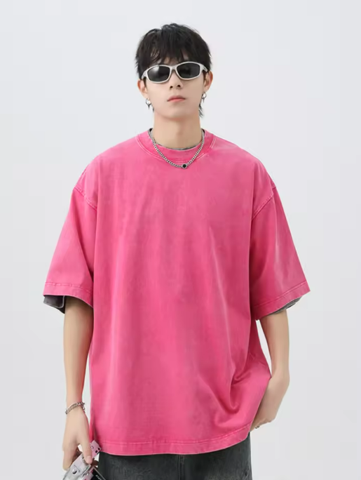 Stylish Pink Oversized T-Shirt