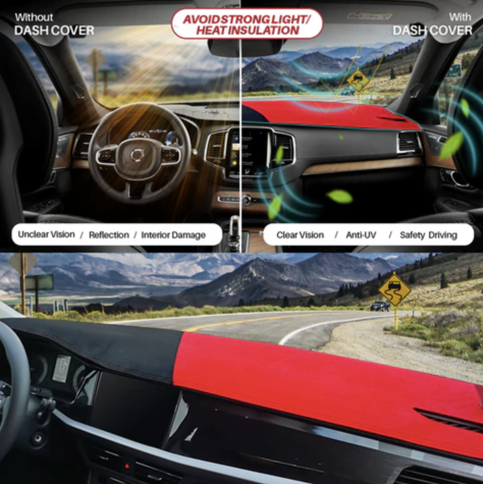 Apex Custom Fit Dashboard Mat Cover For Sedan, Hatchback, , MPV, Truck, SUV etc.