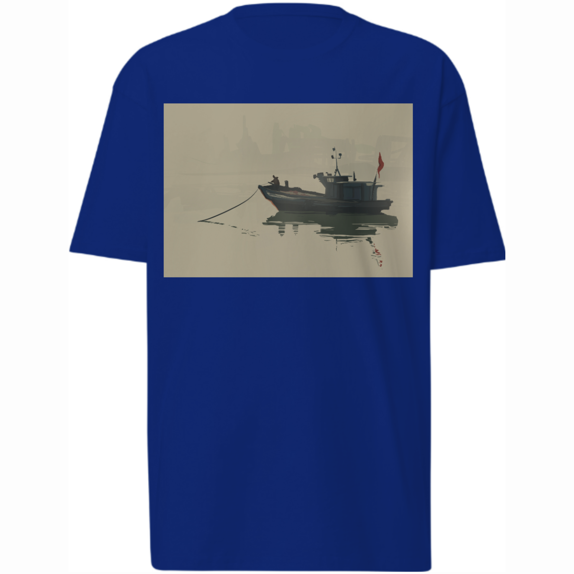 Boat, River and City-scape