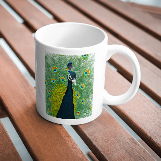 Peacock miniature art