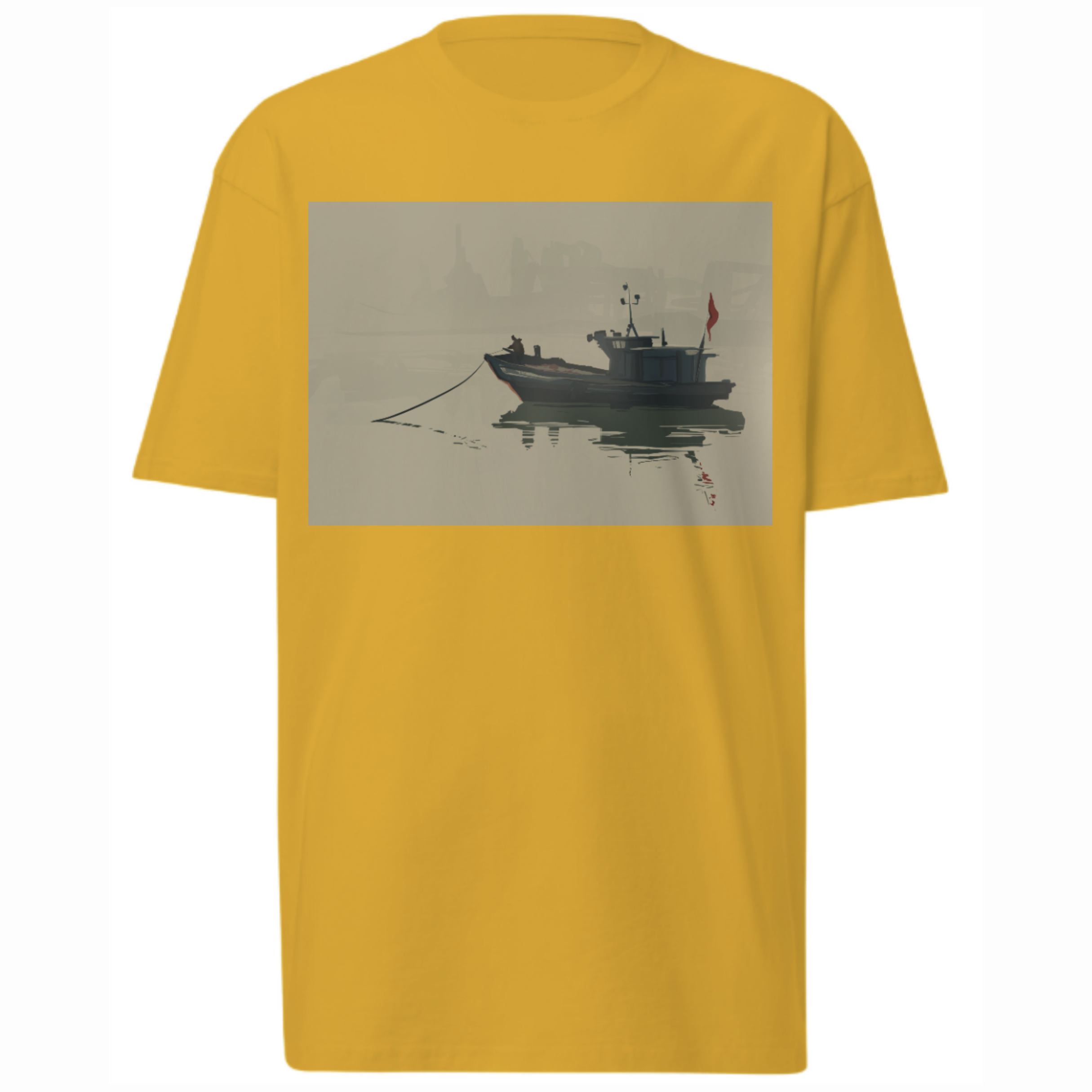 Boat, River and City-scape