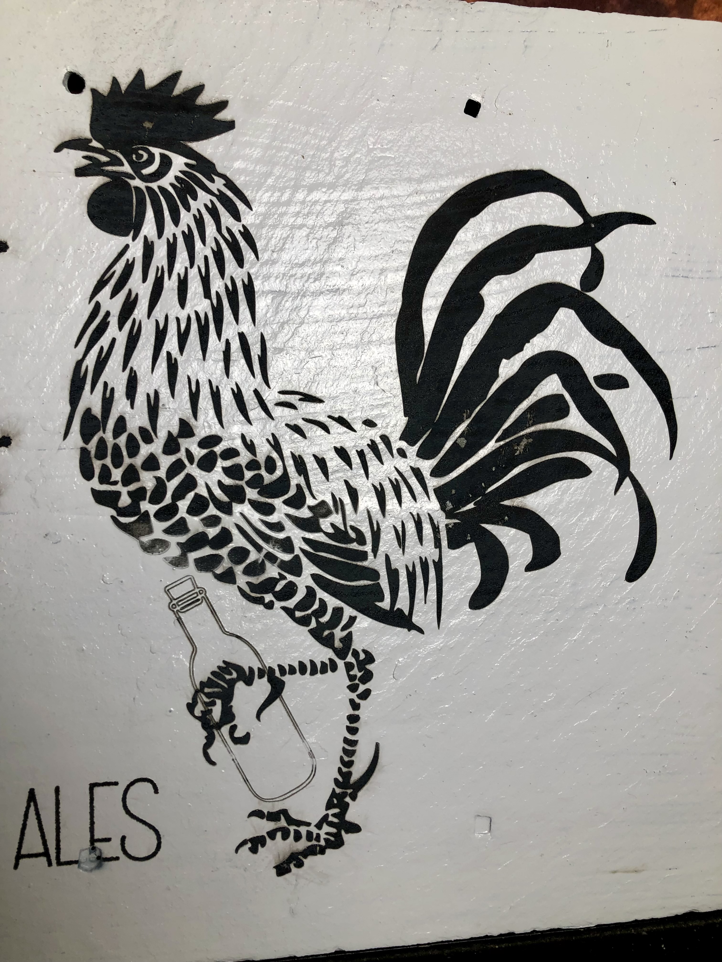 THE FARMHOUSE BREWERY LASER ETCHED SIGN - Reclaimed slate tile - Nostalgia Swag Series