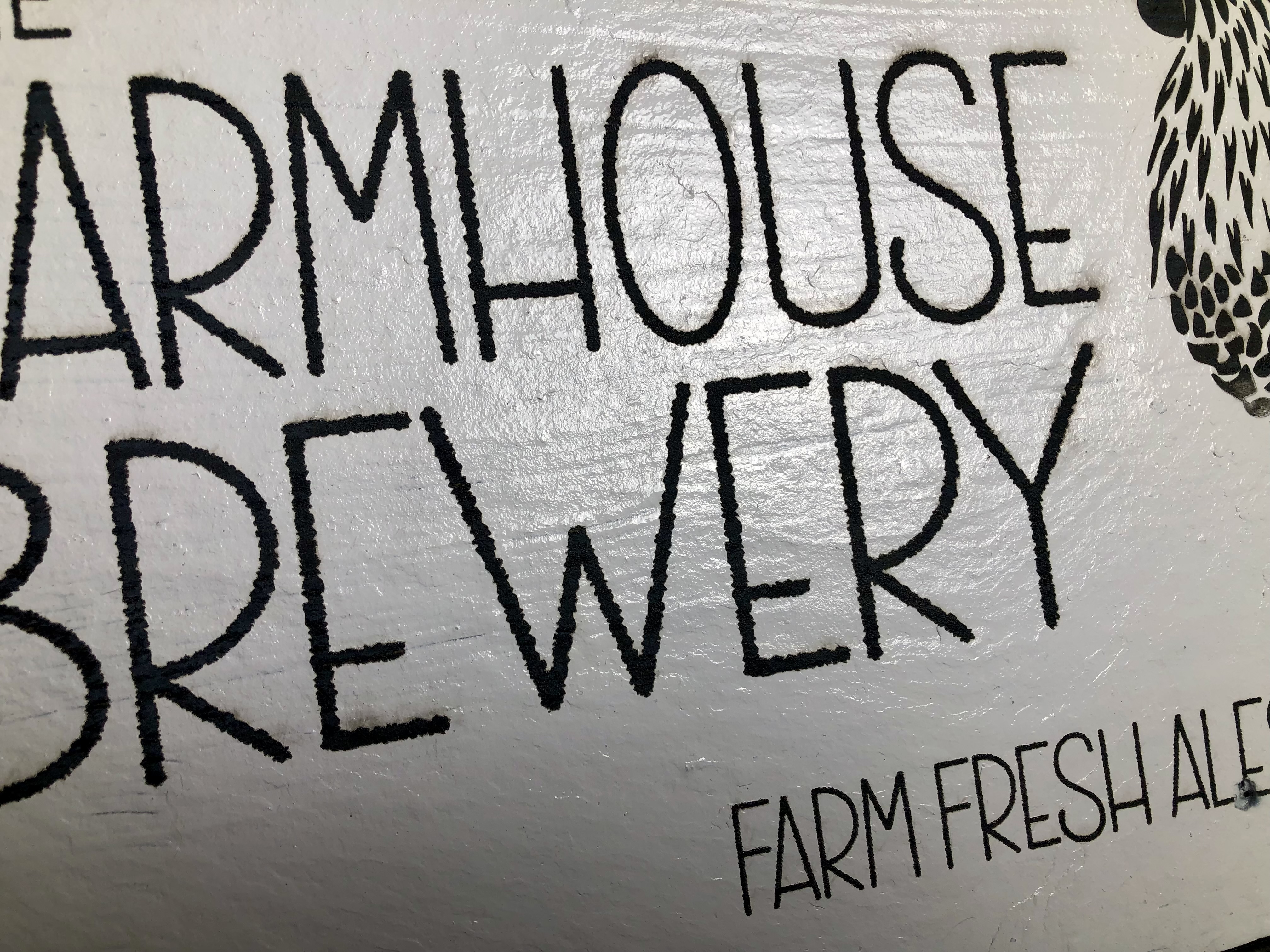 THE FARMHOUSE BREWERY LASER ETCHED SIGN - Reclaimed slate tile - Nostalgia Swag Series