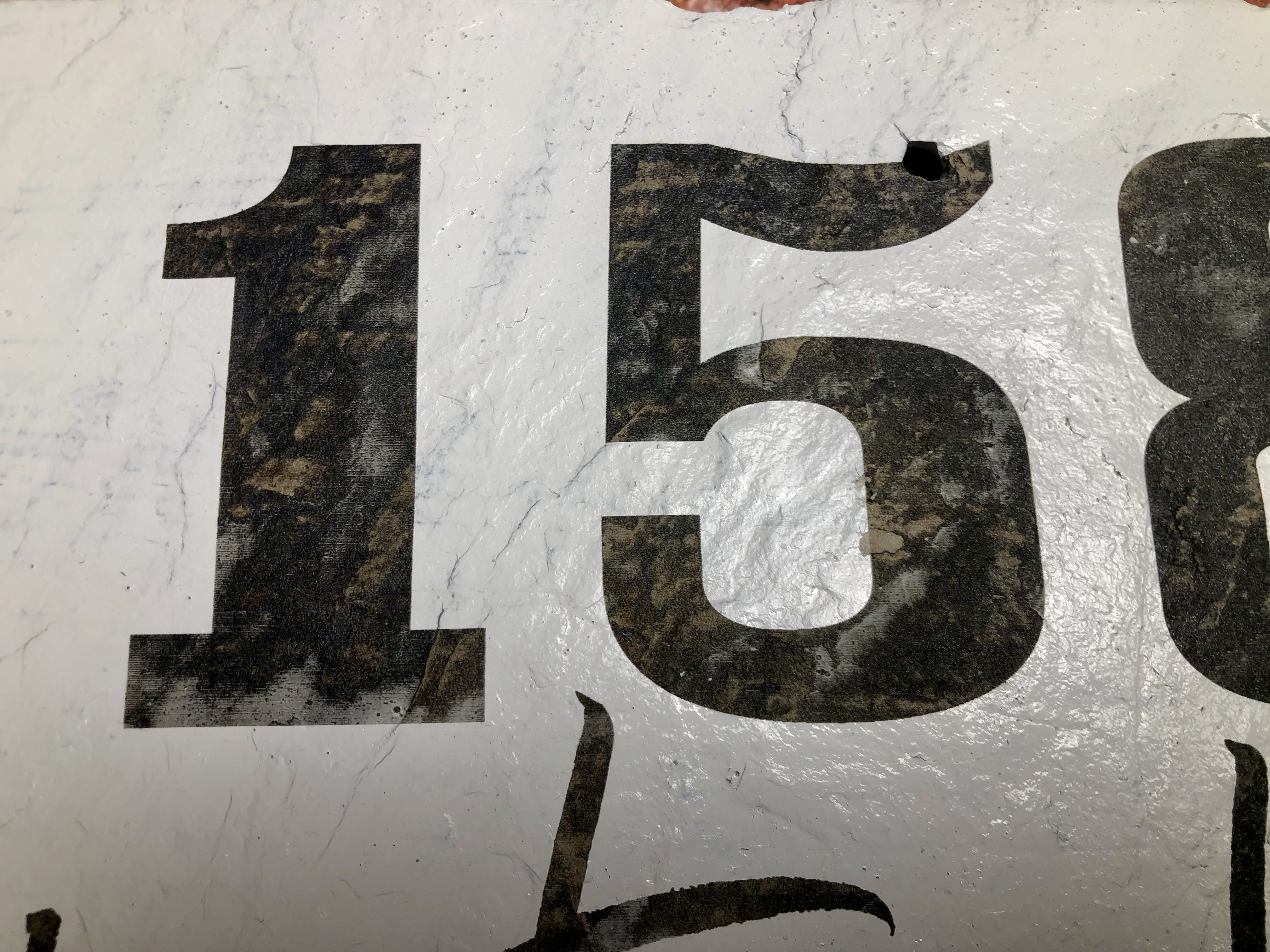 Reclaimed Slate Tile Sign - Laser Etched - CUSTOMIZABLE ADDRESS - Farmhouse Style Home Address Sign
