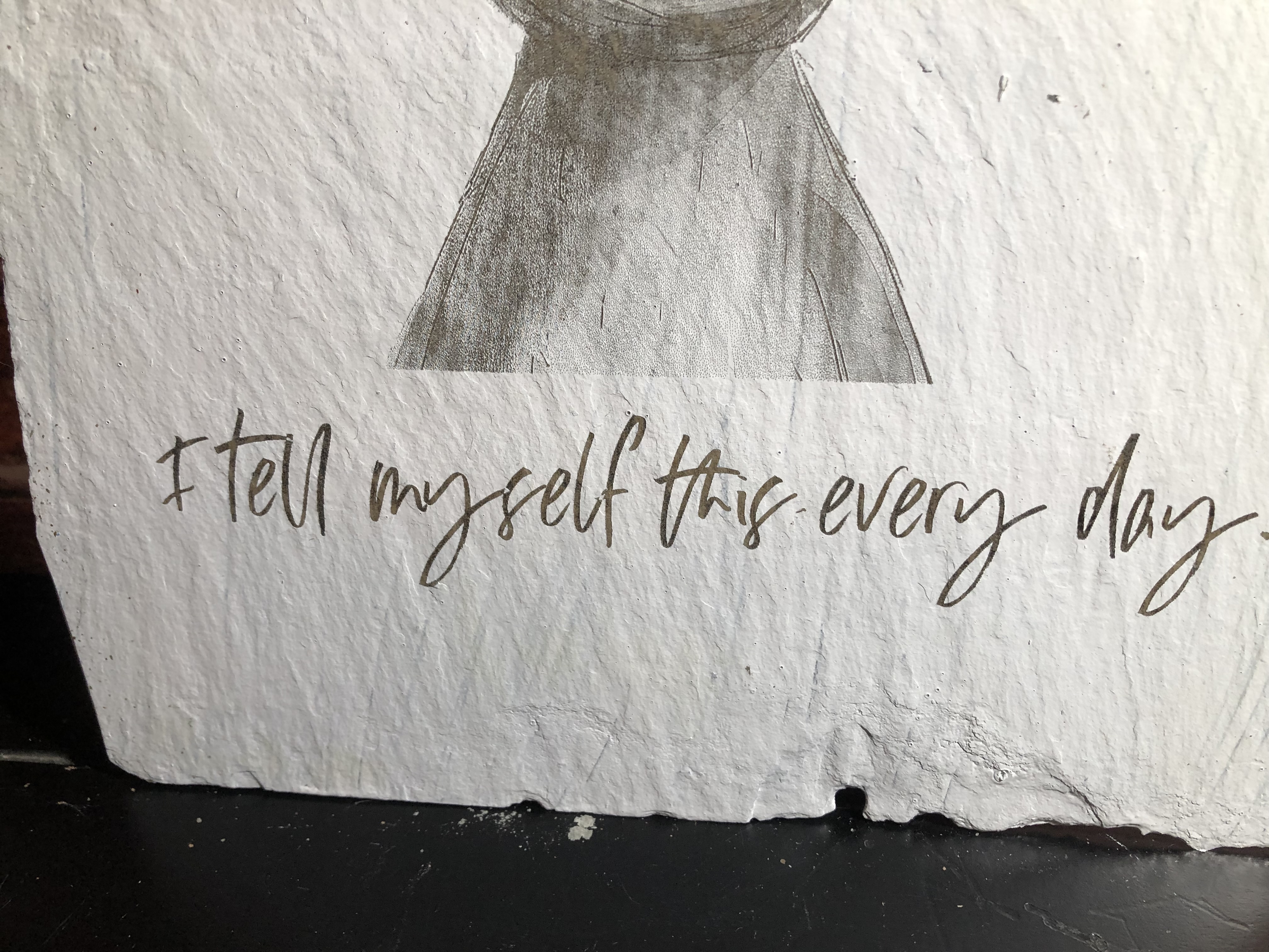 My wife is a genius - Laser Etched Sign - Reclaimed Slate My wife is a genius - Reclaimed slate tile
