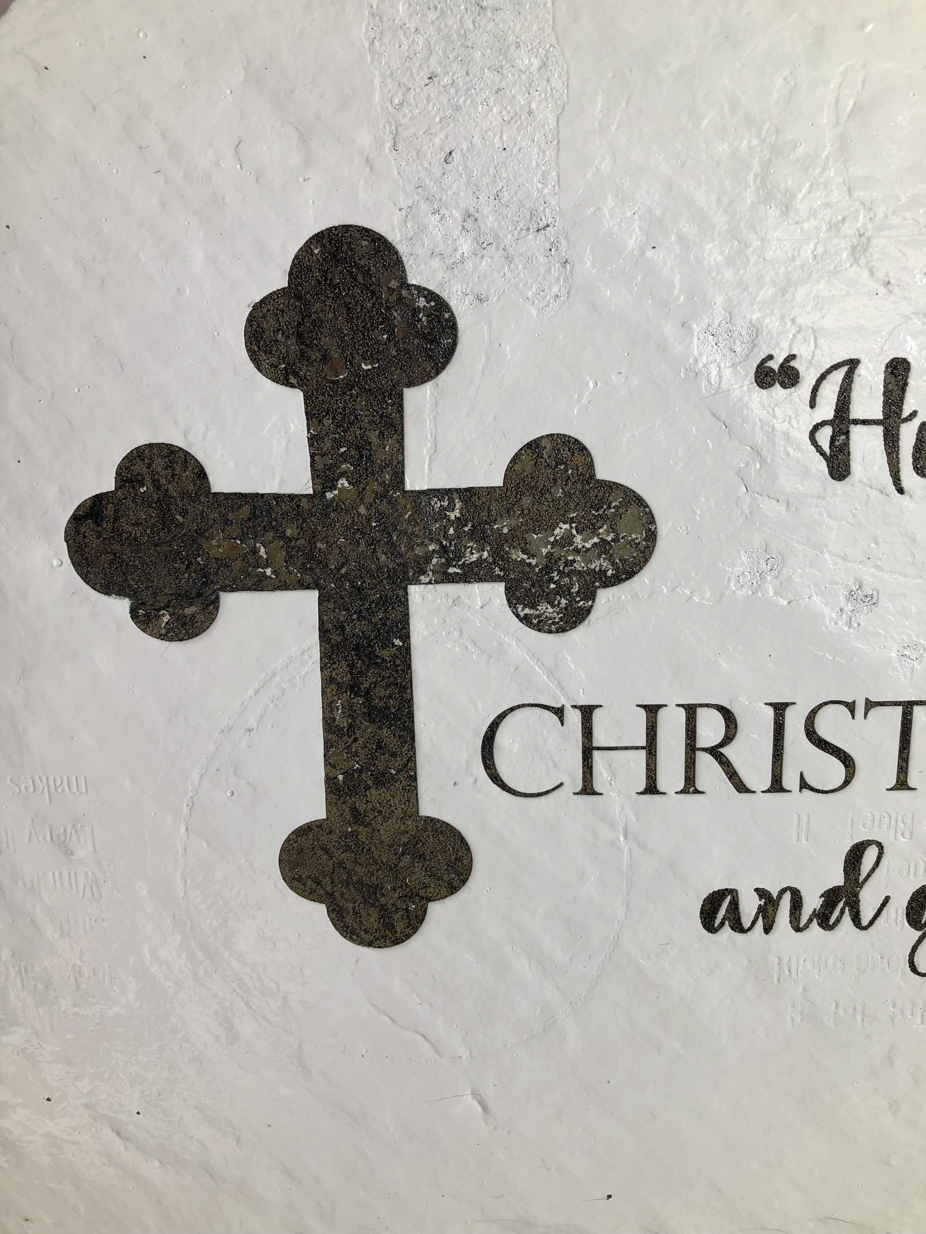 HONOR CHARLIE KIRK Biblical Slate Sign - Ephesians 5:25 - Laser Etched Reclaimed Slate Roof Tile - Handmade To Order