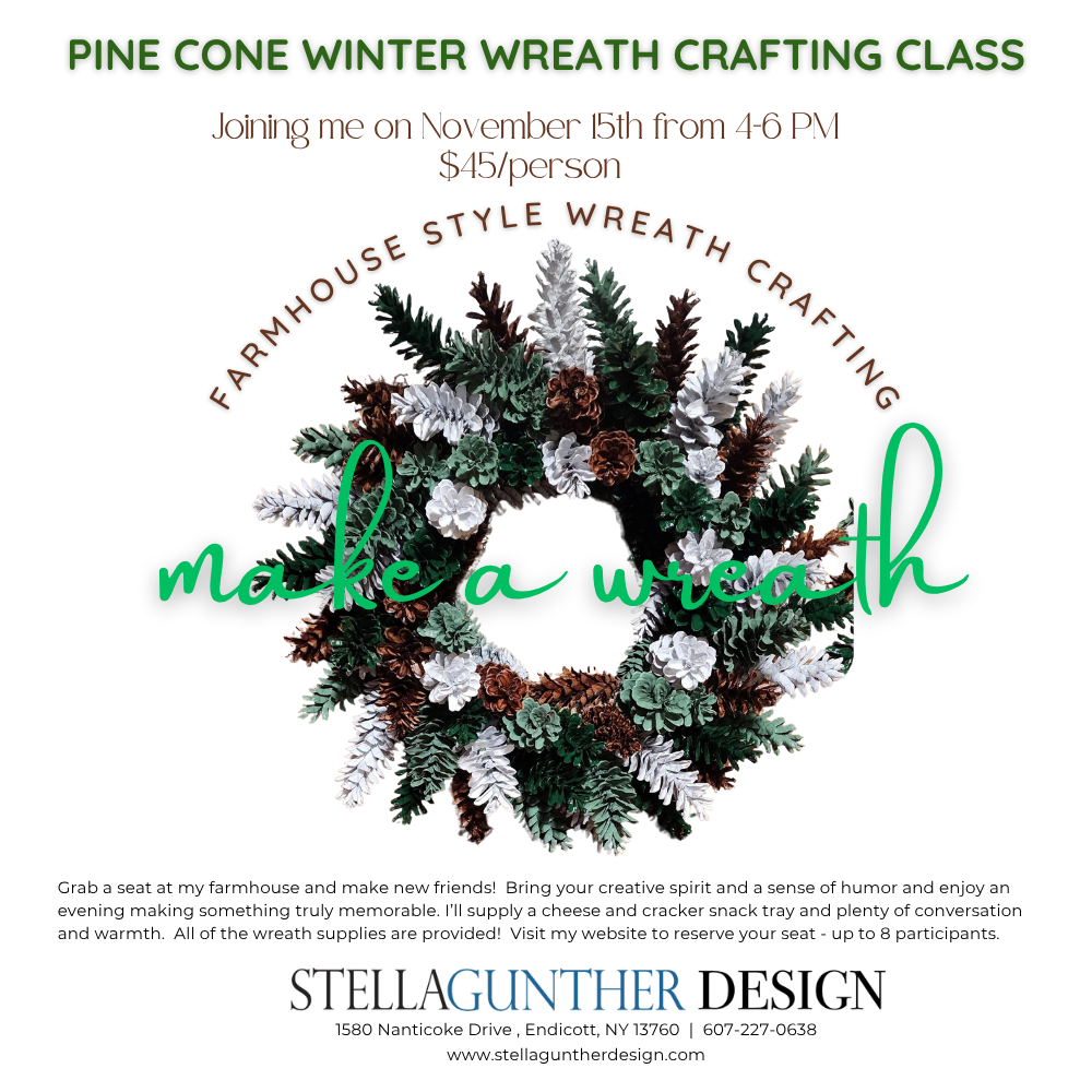 Wreath Making Workshop - Pine Cone Winter Wreath Making