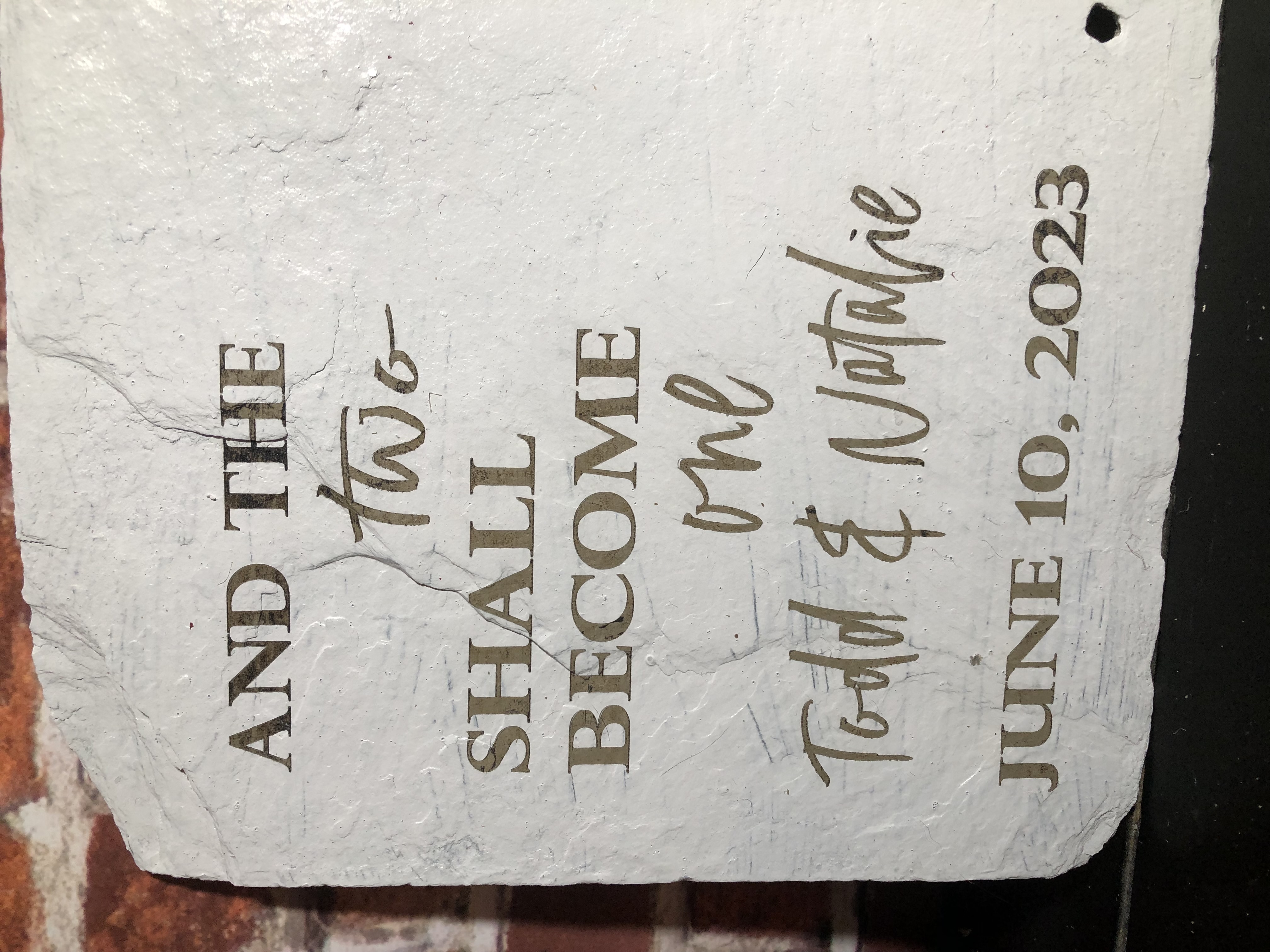 Personalized Wedding Plaque