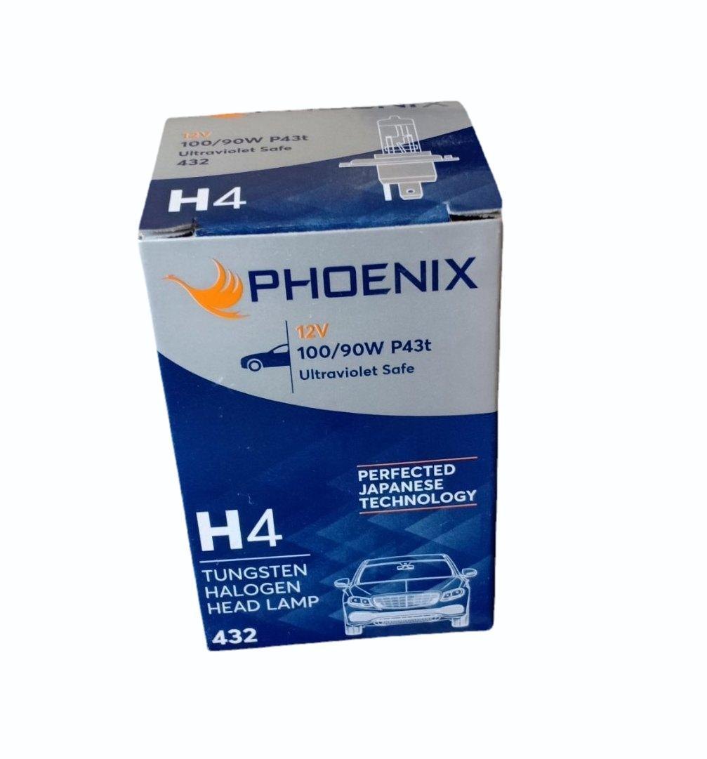Phoenix H4 Tungsten Halogen Head Lamp