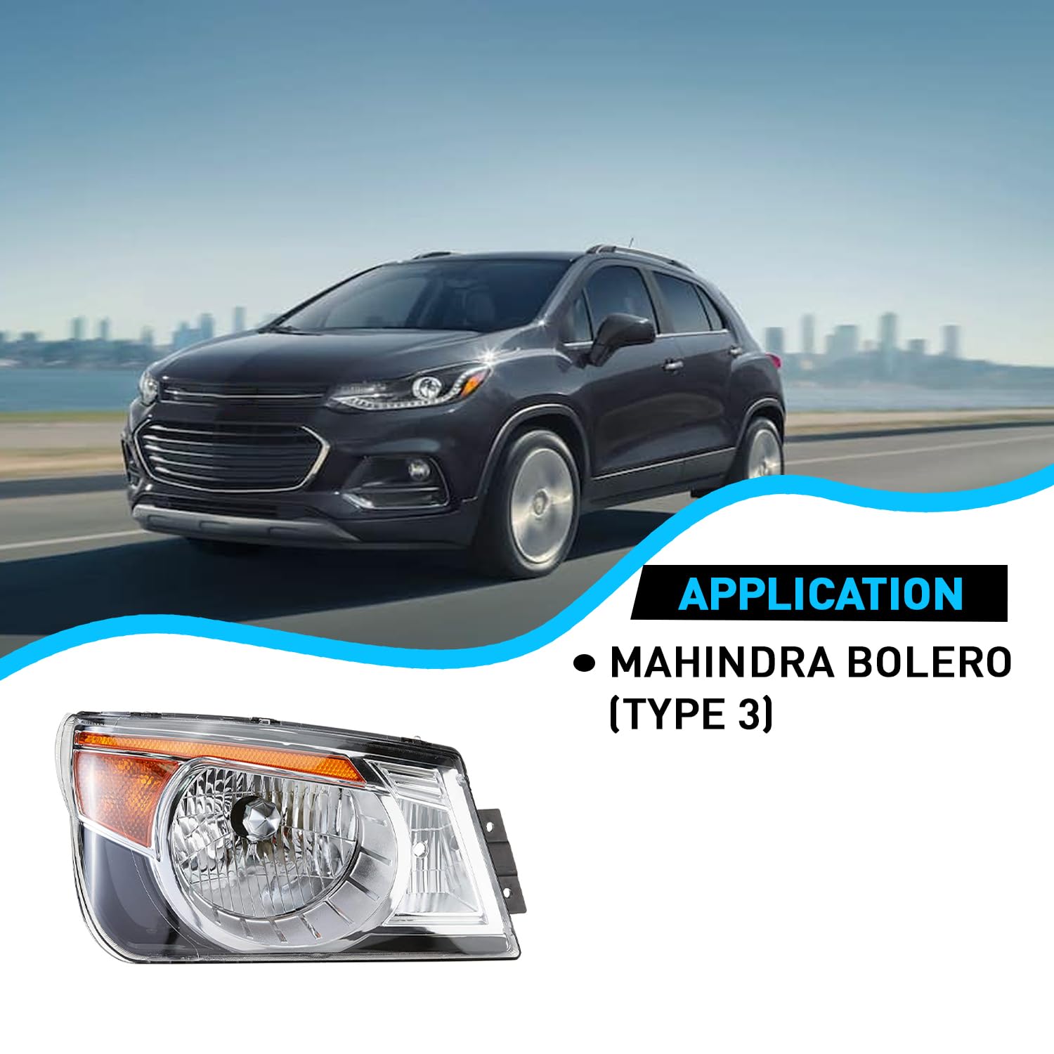 Light Assembly - Right for Mahindra Bolero Refresh (Type 3)