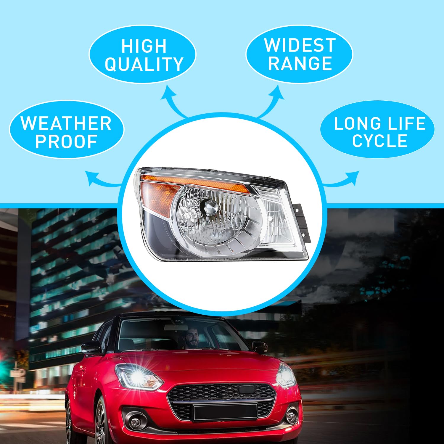 Light Assembly - Right for Mahindra Bolero Refresh (Type 3)