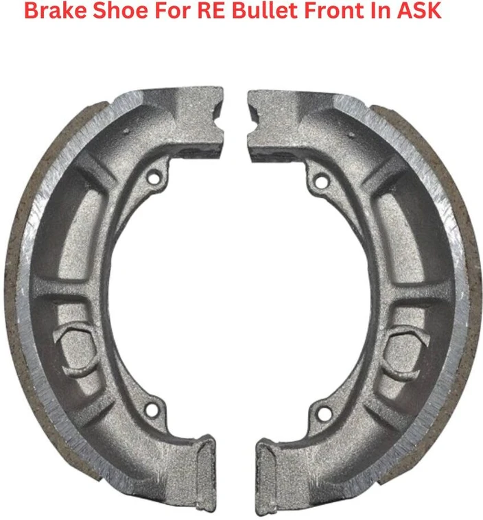 Brake Shoe – ASK for Royal Enfield Bullet (Front & Rear) ASBESTOS BRAKE SHOES