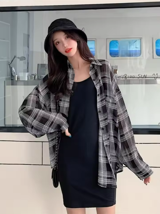 Plaid Oversized Shirt