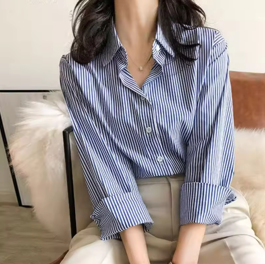 Striped Long-Sleeve Shirt