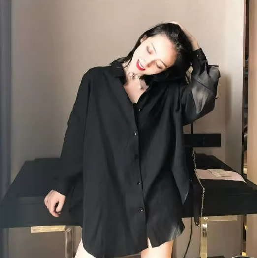 Black Oversized Shirt