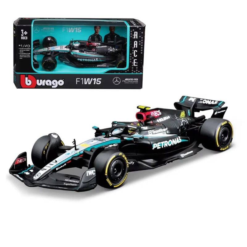 Bburago F1 1:43 2024 BENZ W15 44# Lewis Hamilton