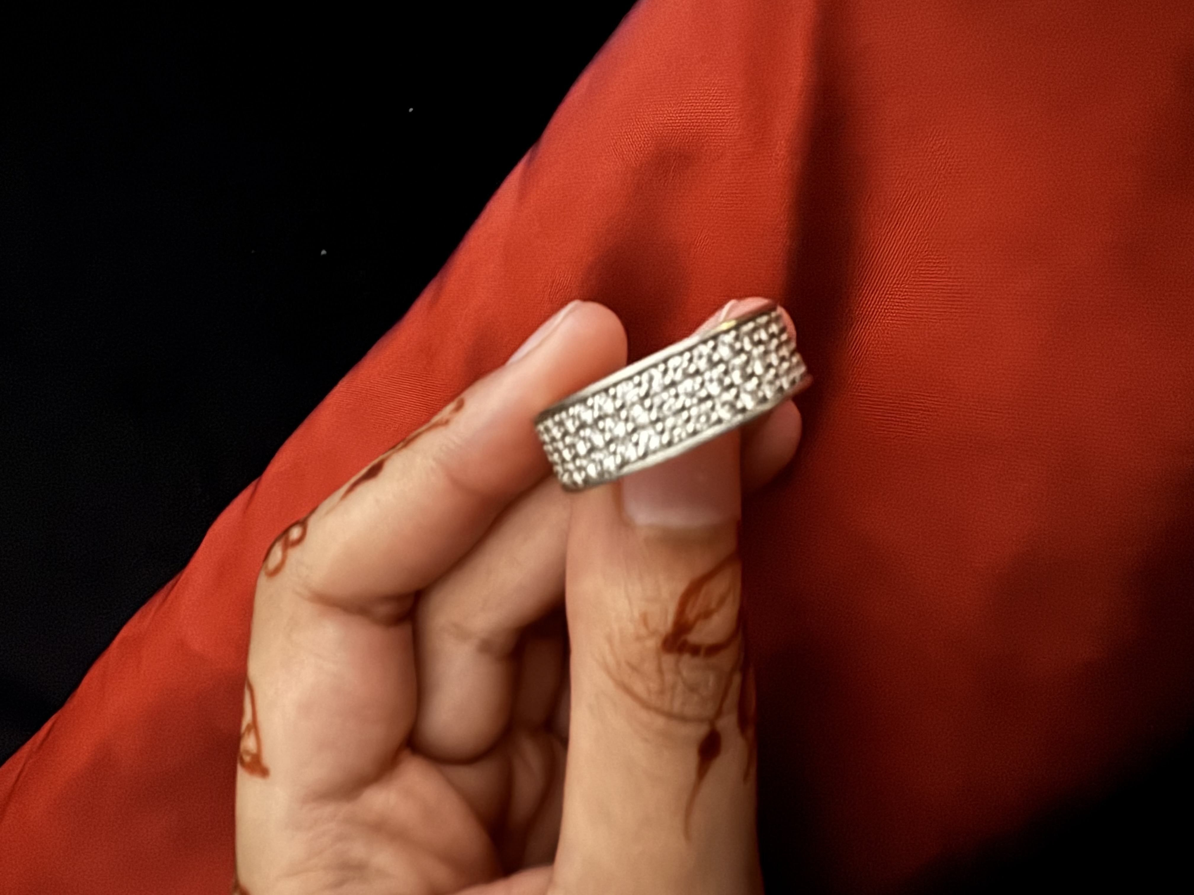 Luxurious 3.3ct Triple Row Platinum Diamond Band