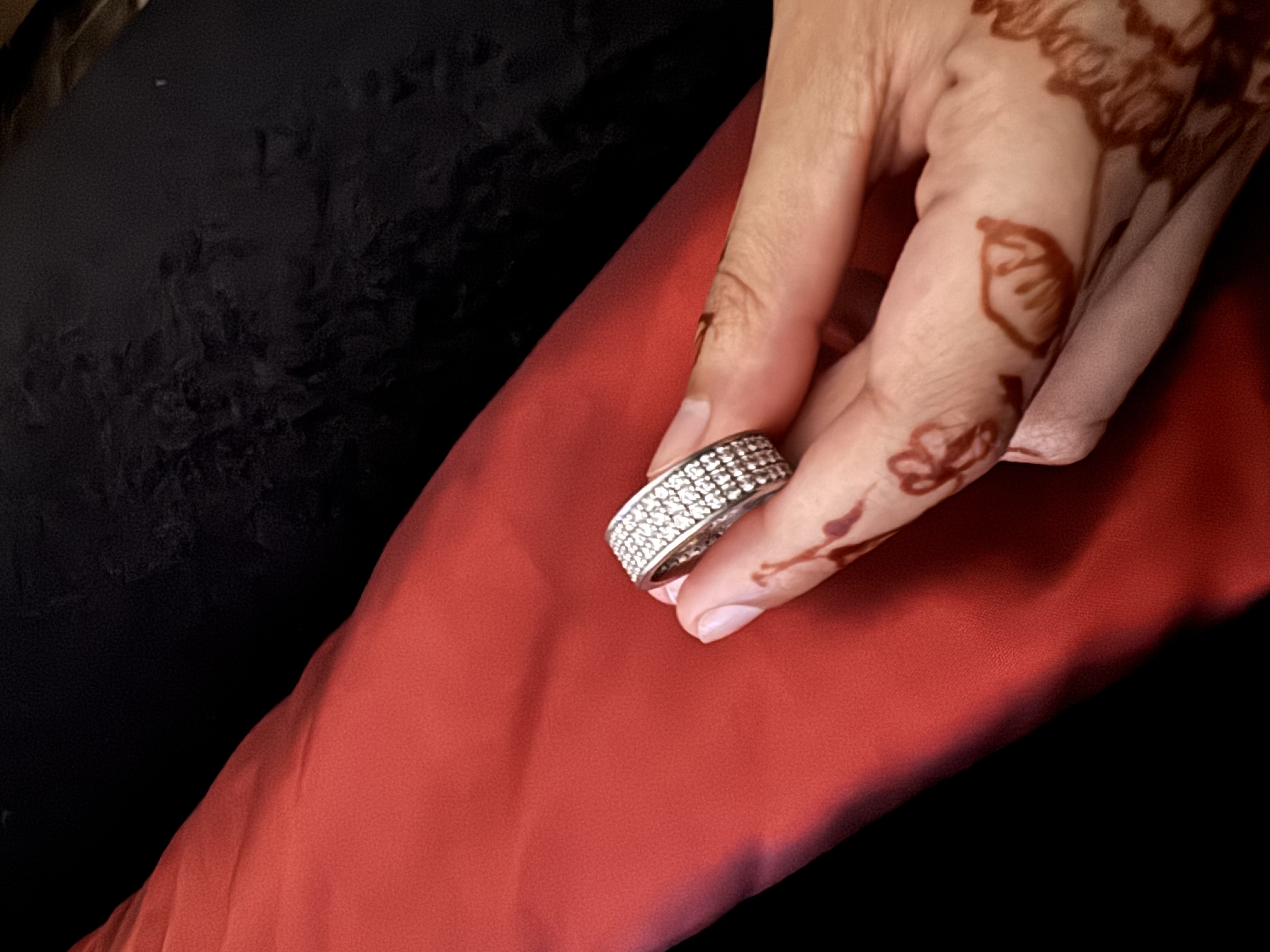 Luxurious 3.3ct Triple Row Platinum Diamond Band