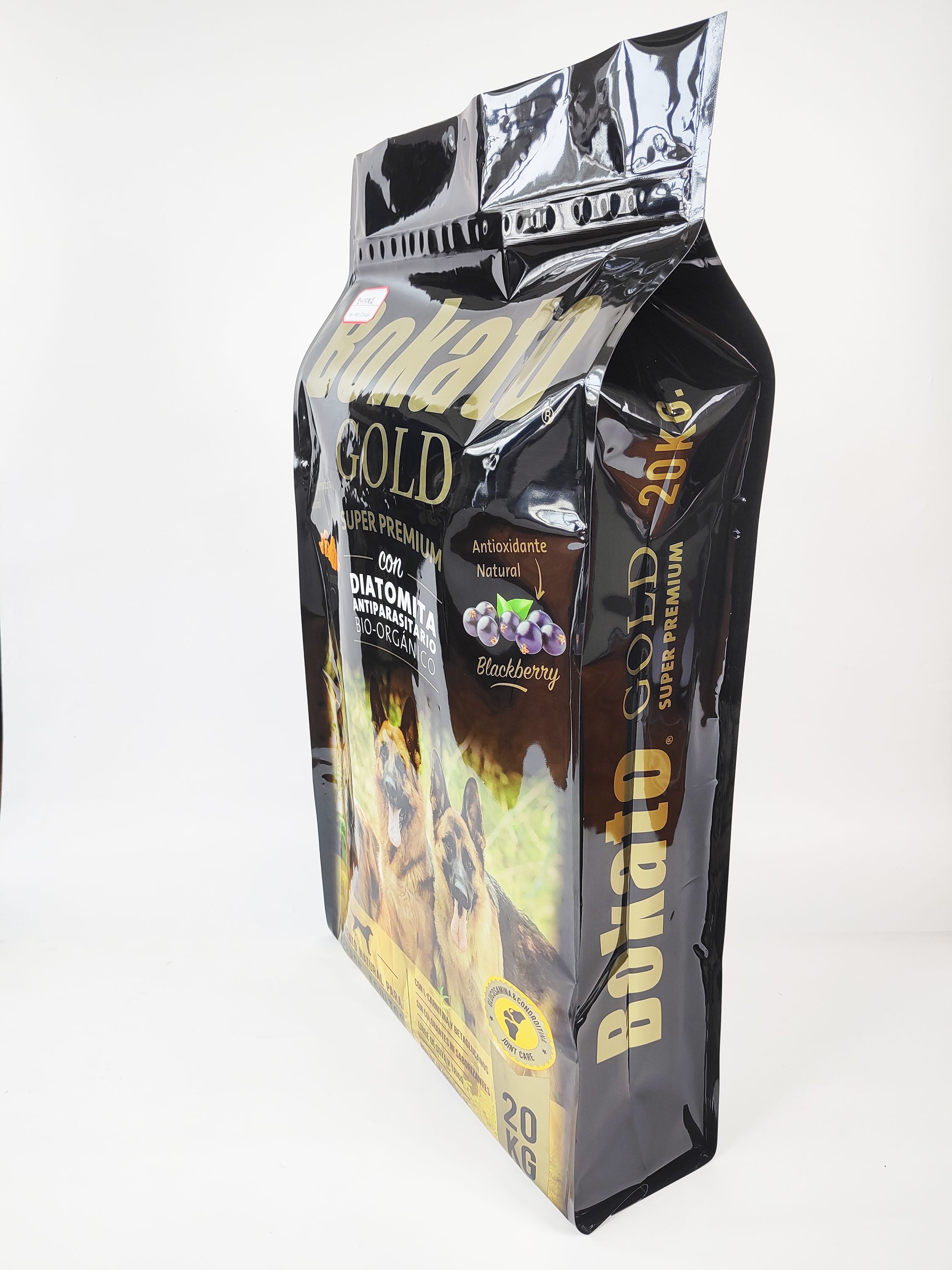 Gold Supe PE Aluminum Foil Dog Food Bag with Resealable Zipper