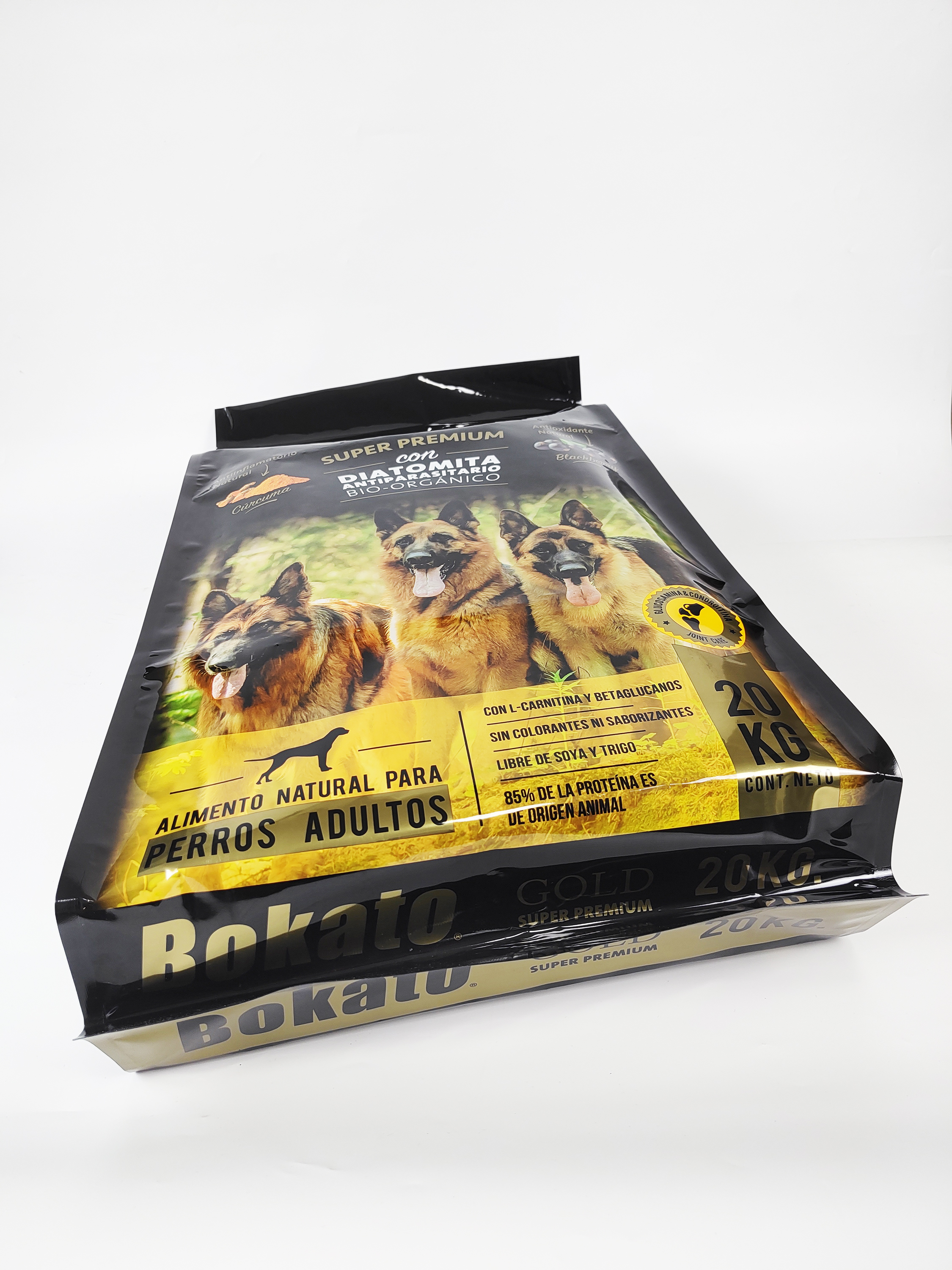 Gold Supe PE Aluminum Foil Dog Food Bag with Resealable Zipper