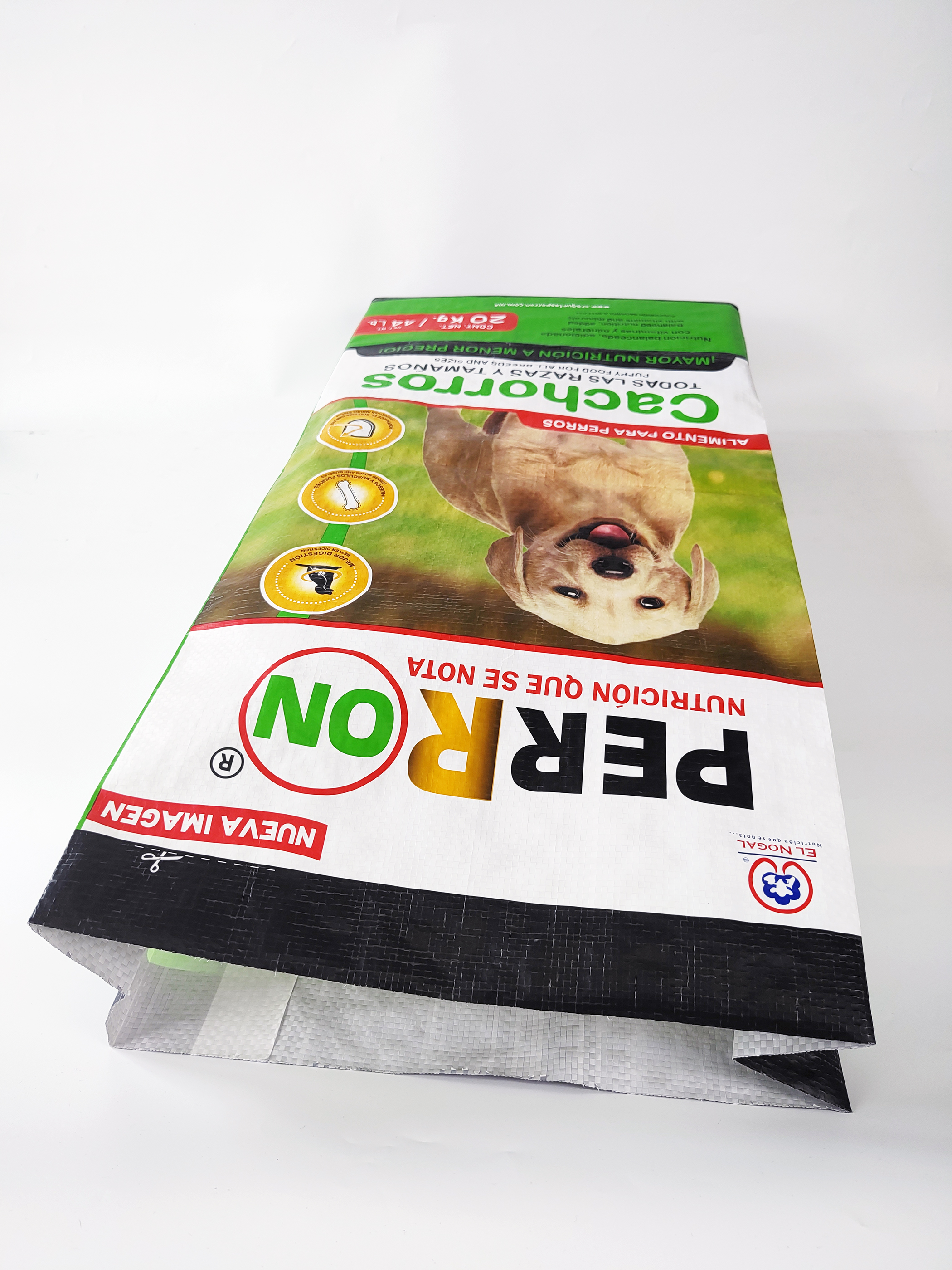 Bopp Laminated  pp Woven Perron Puppy Dog Food bag 20kg