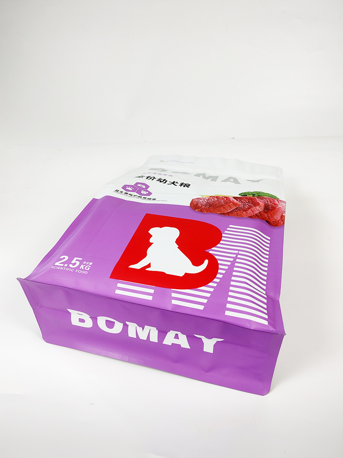 Stand up Pouch Plastic BOMAY Puppy Dog Food With Zipper