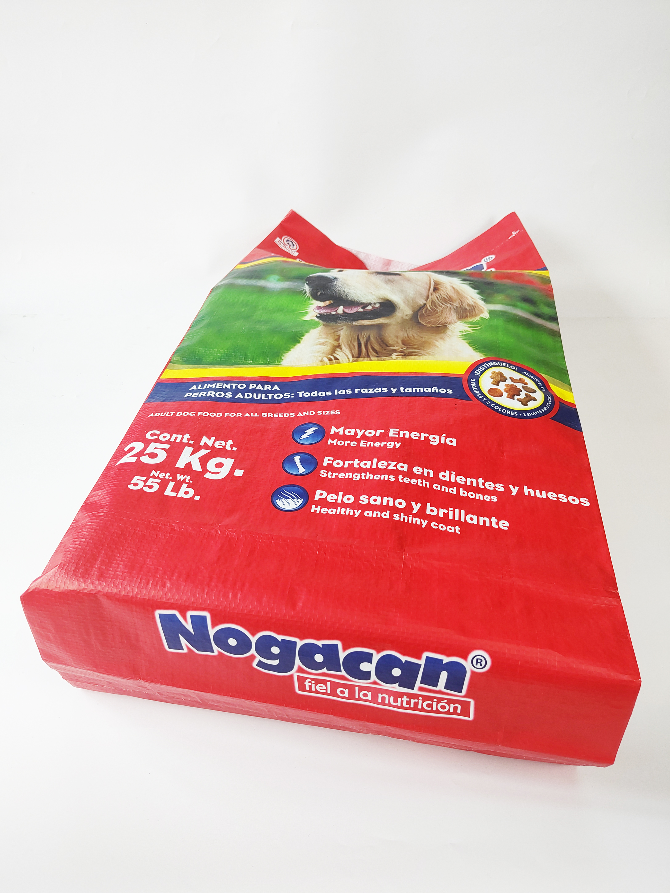 New Printed Bopp Laminated Pp Woven Nogacan Dog Food 25kg