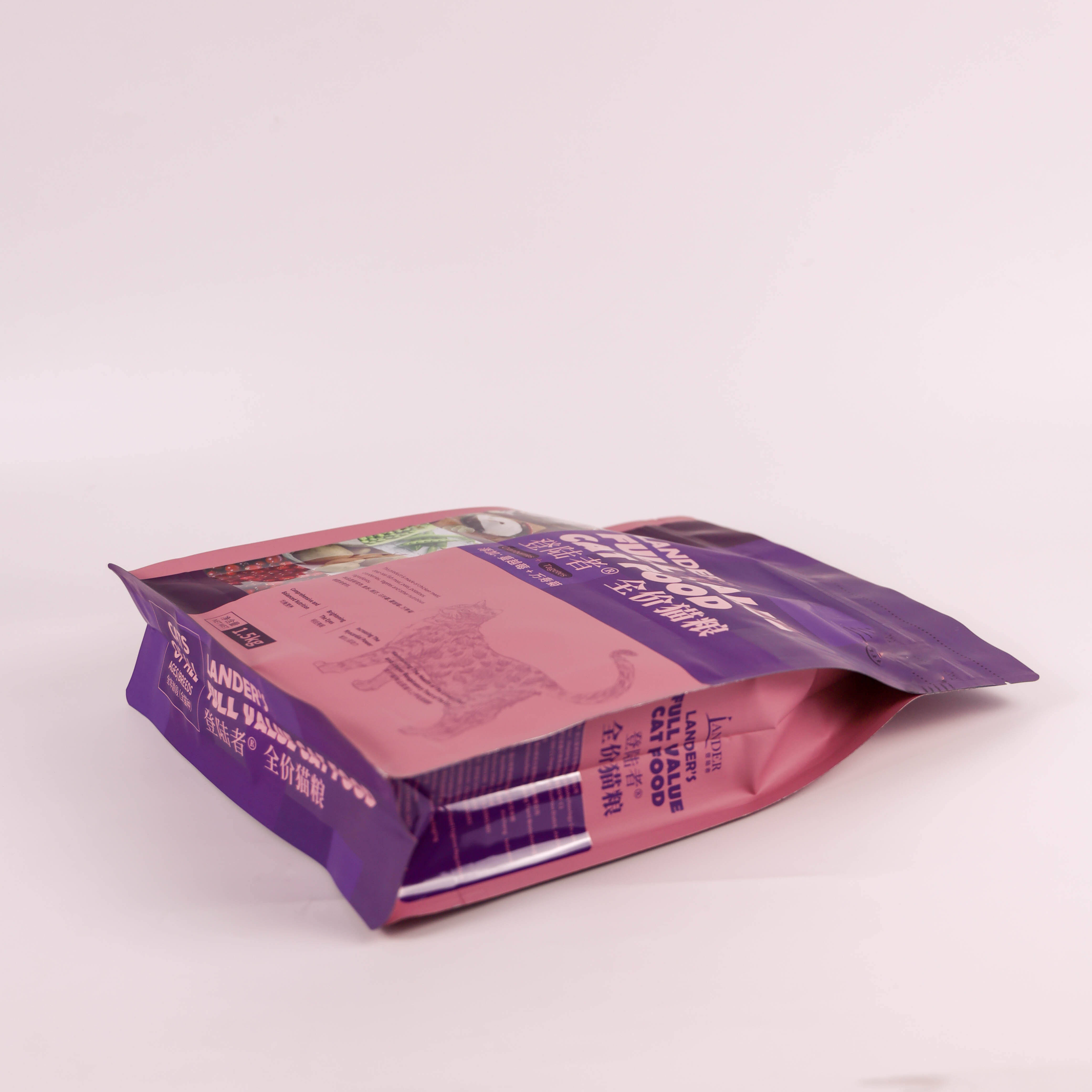 PE PET BOPP PA PP Aluminium Laminated Lander's Full Value Cat Food