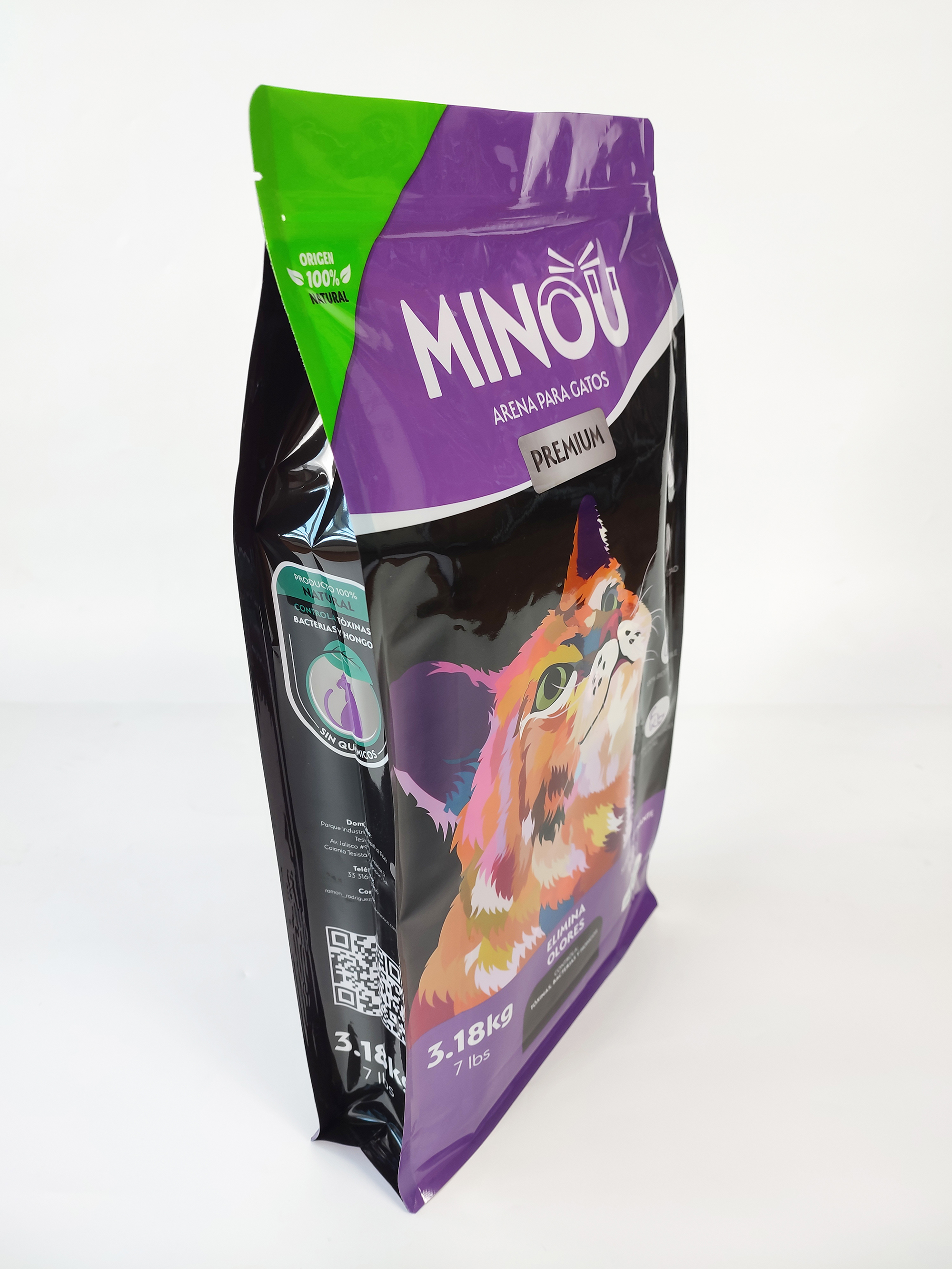 Colorful Printing Recyclable Grocery Minou Premium Cat Litter bag