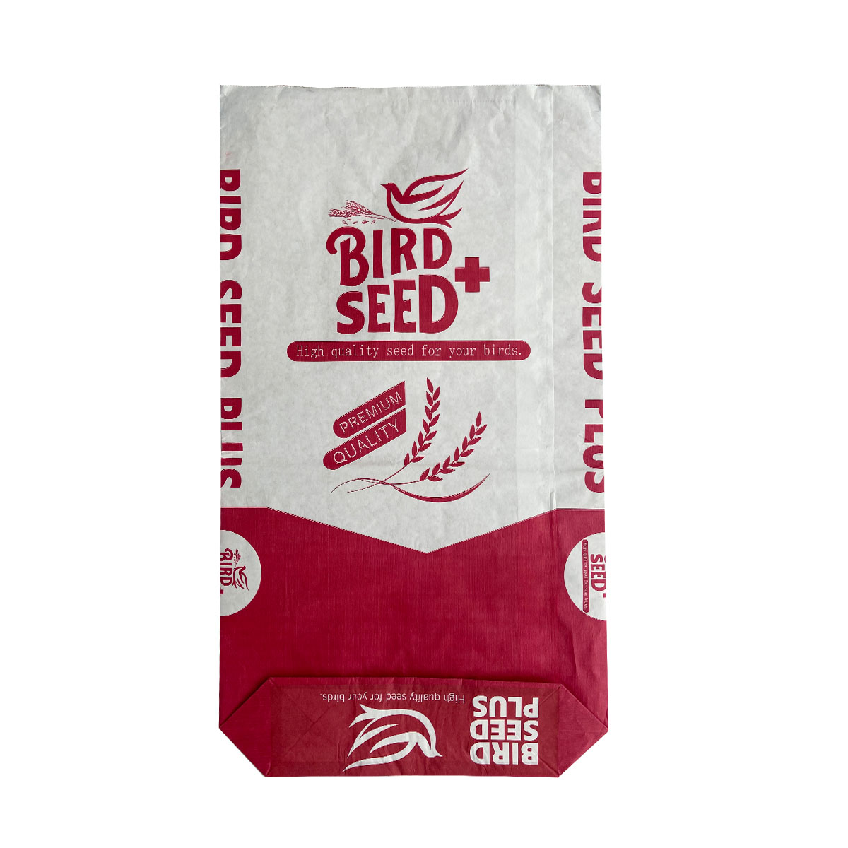 Heat seal Resealable Kraft paper animal Bird feed bag