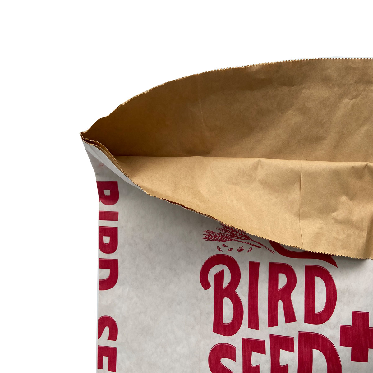 Heat seal Resealable Kraft paper animal Bird feed bag