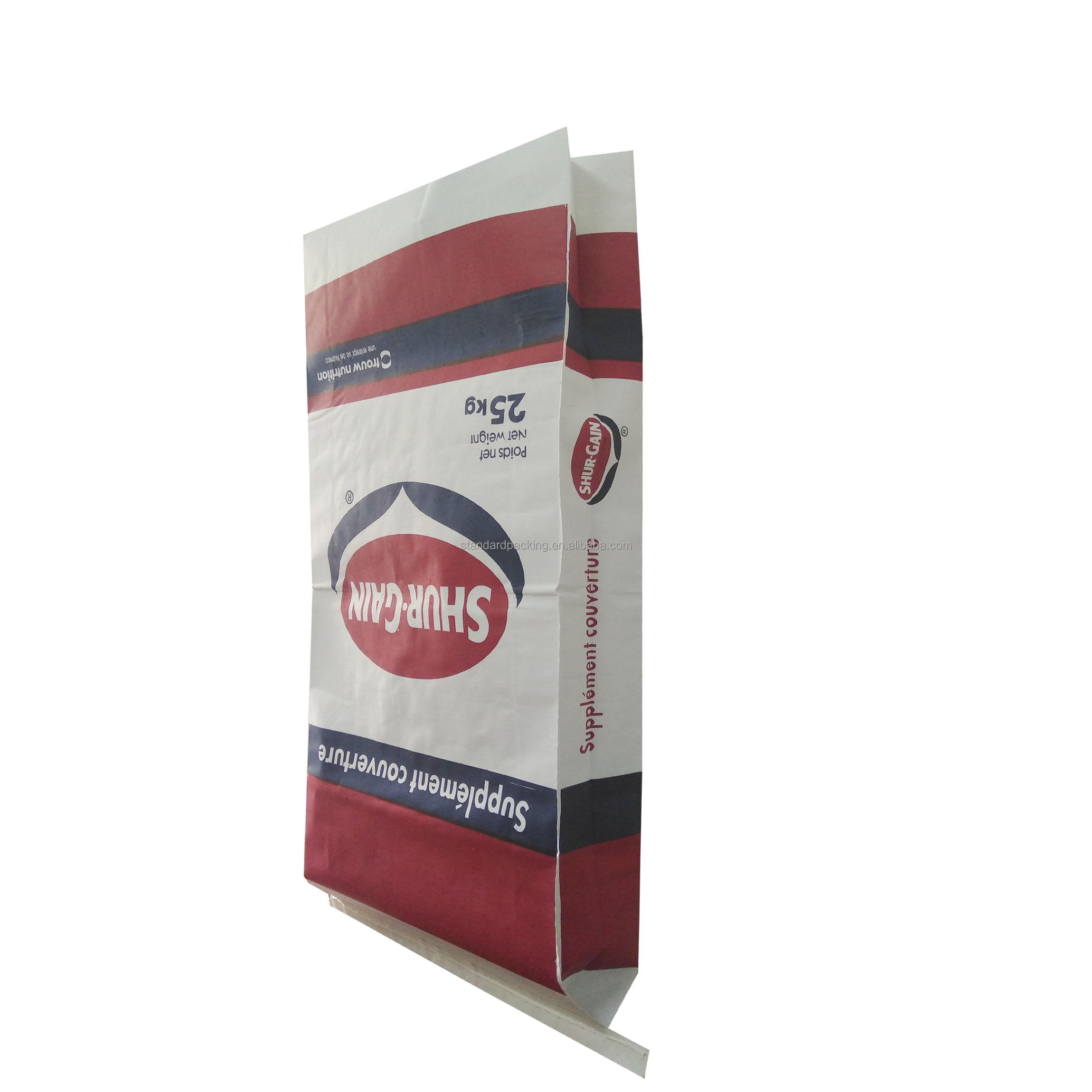 Recyclable Agricultural 10 kg 20 kg 25kg Paper Cattle Horse feed Bag
