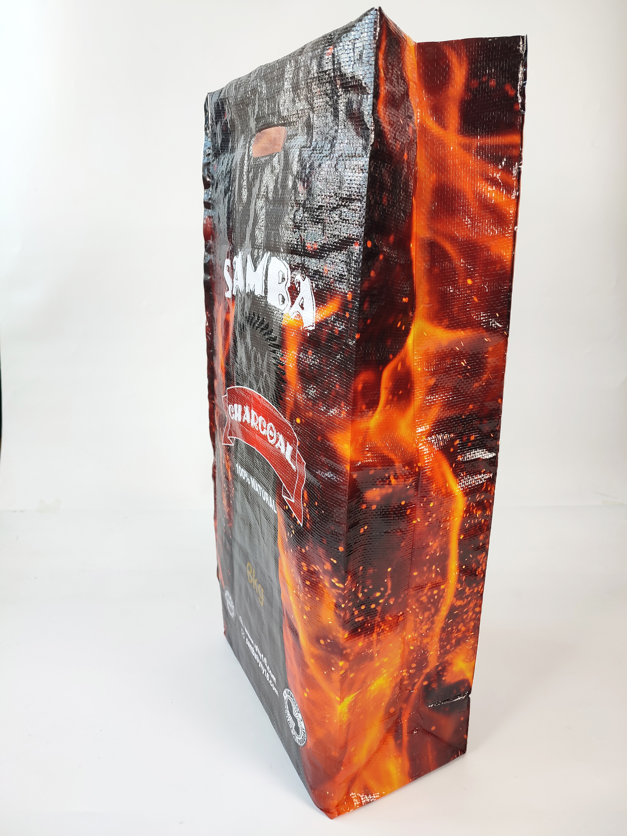 Heat Seal Bopp Laminated PP Woven SAMBA Charcoal bag