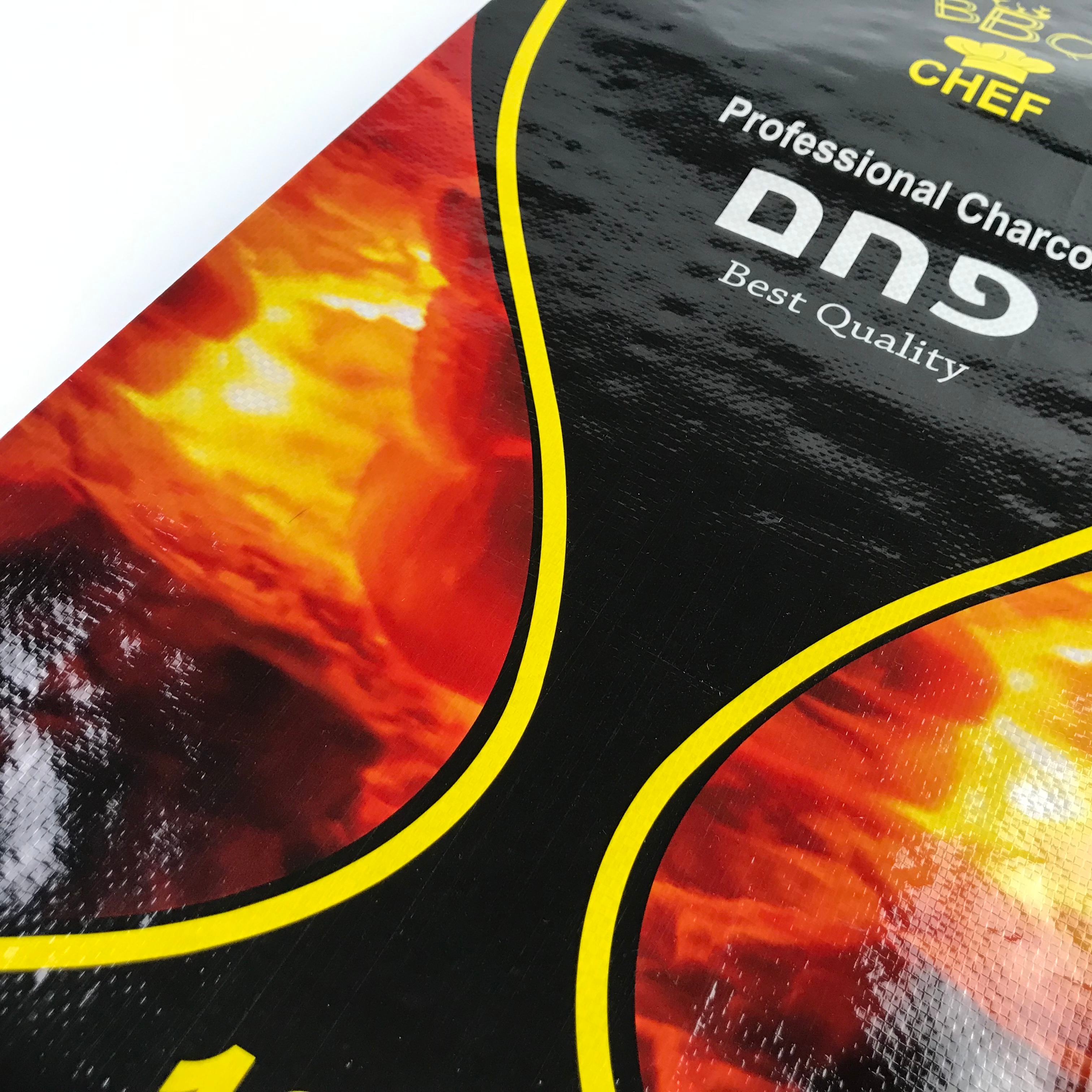 Bio-degradable 3KG 4KG Hardwood Lump Professional Charcoal bag 