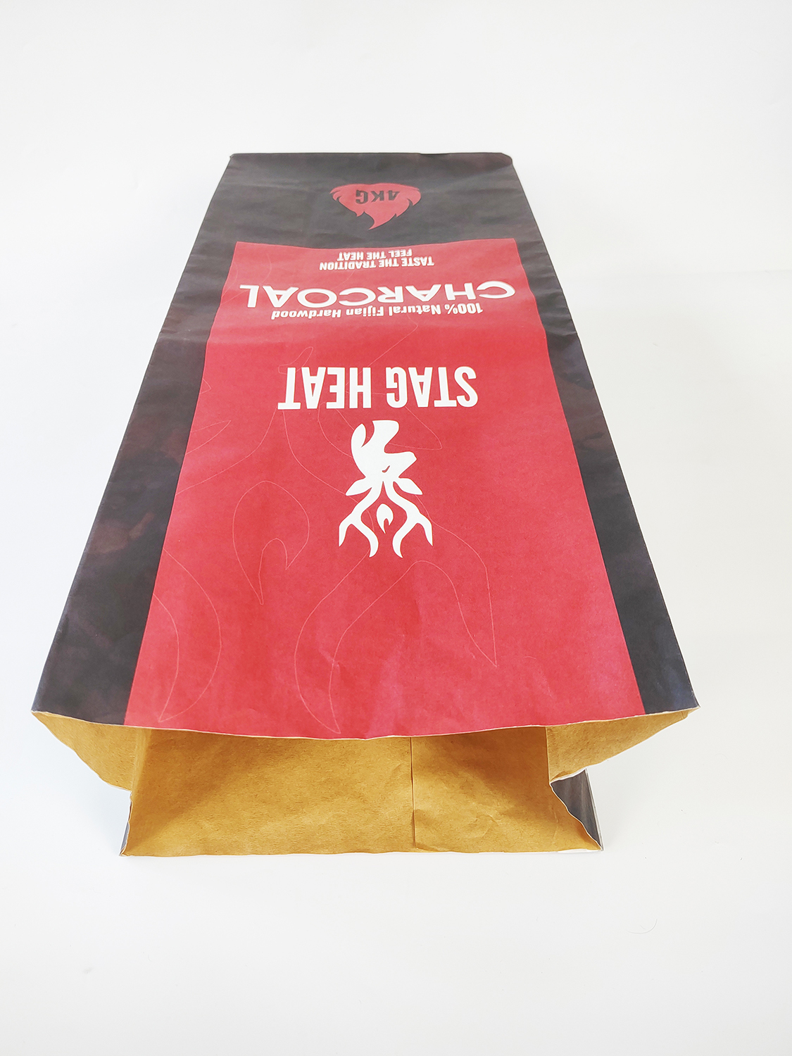 Stag Heat Kraft Paper BBQ Packaging 2 Ply Charcoal bag