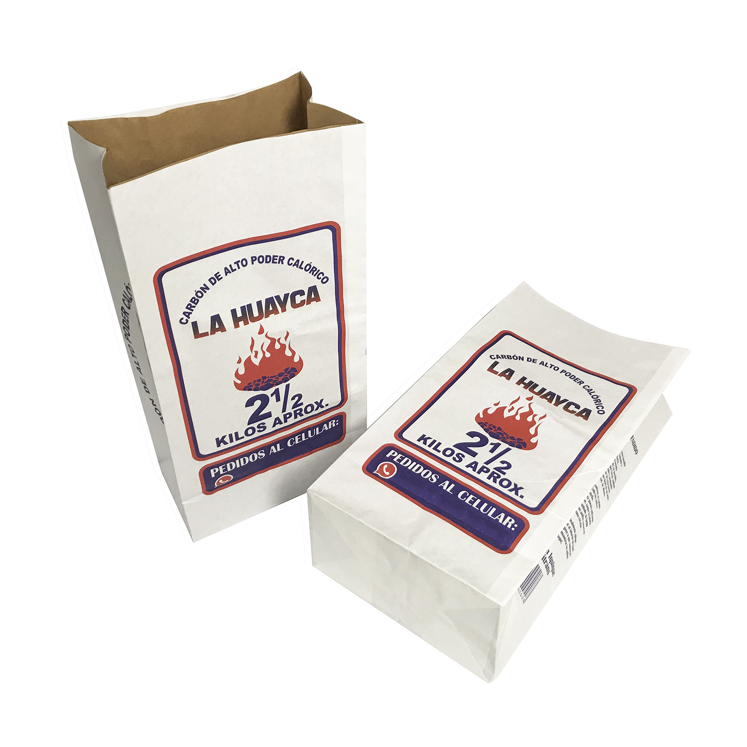 Wholesale kraft paper La Huayca Bbq Grill Charcoal Bag