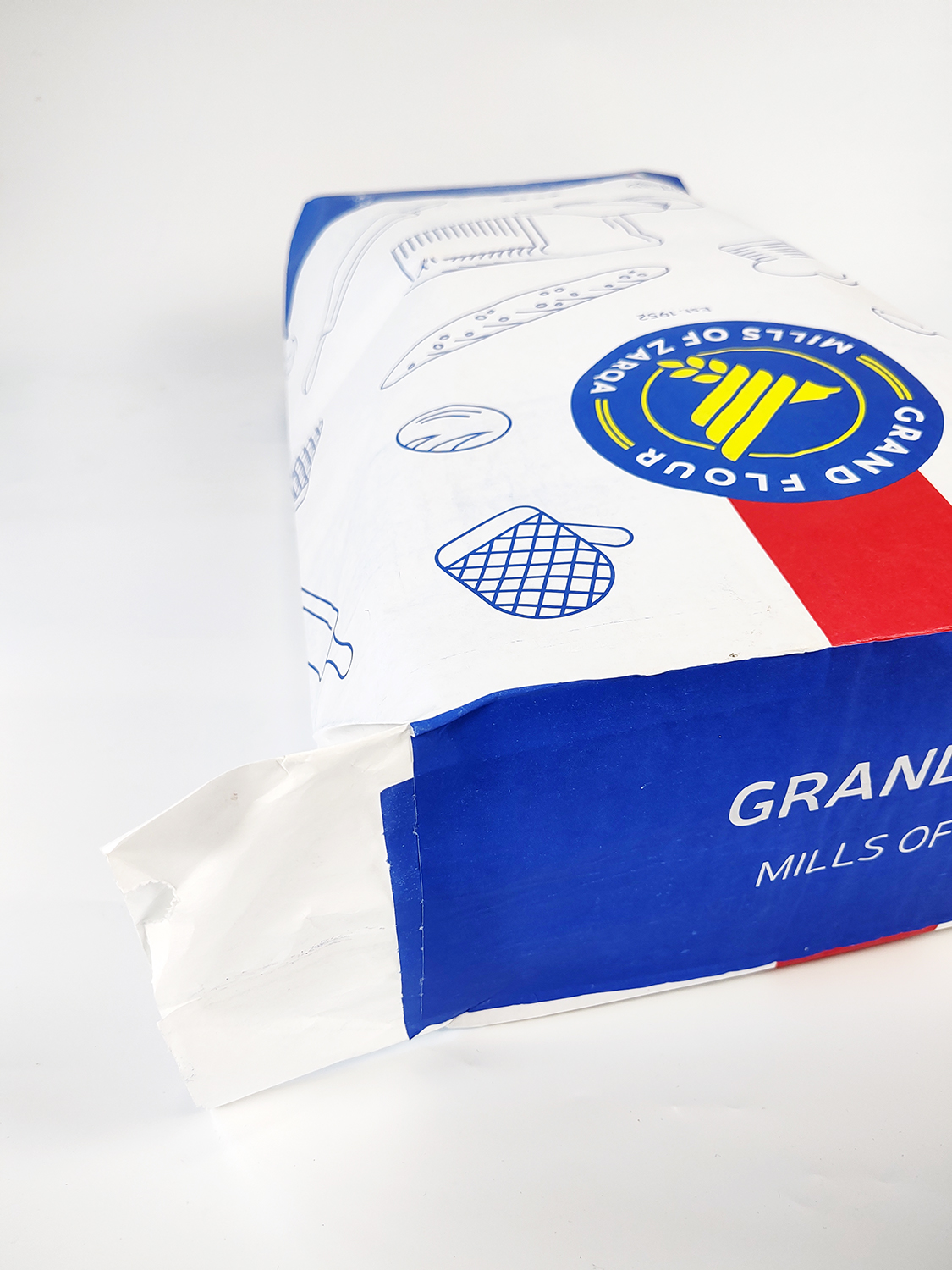 Recyclable Kraft Paper Wheat Flour Packaging Bag with Valve Top