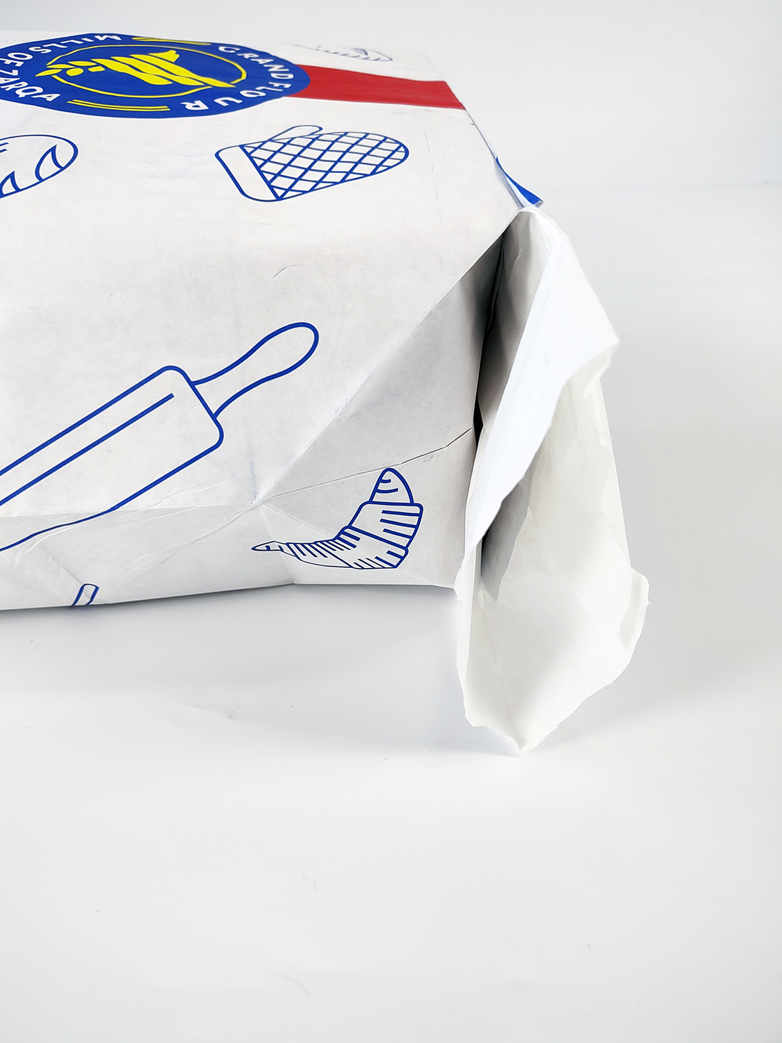 Recyclable Kraft Paper Wheat Flour Packaging Bag with Valve Top