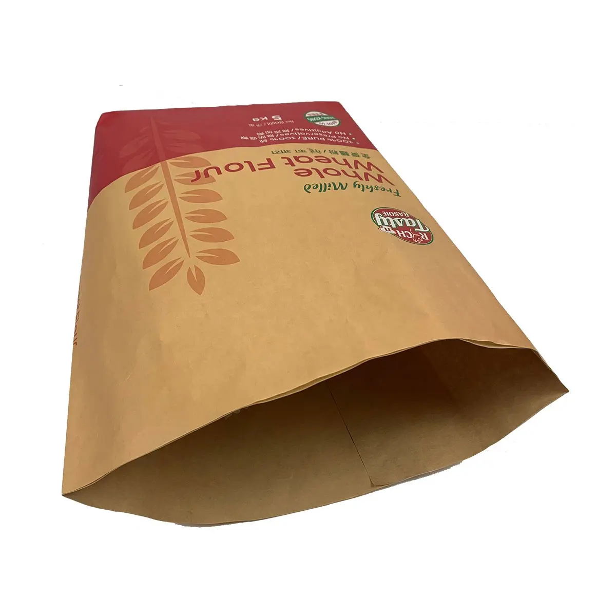 Recyclable Multi Layer Paper Whole Wheat Flour bag