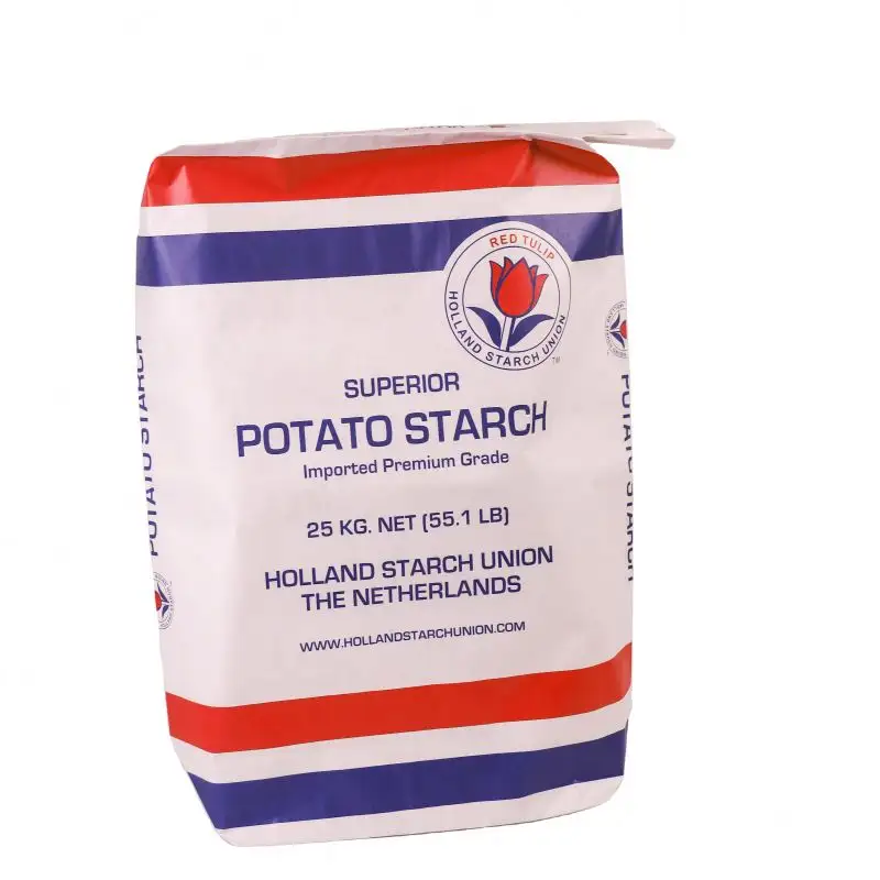 Potato Starch 25kg Wheat Flour Protein Powder bag with valve