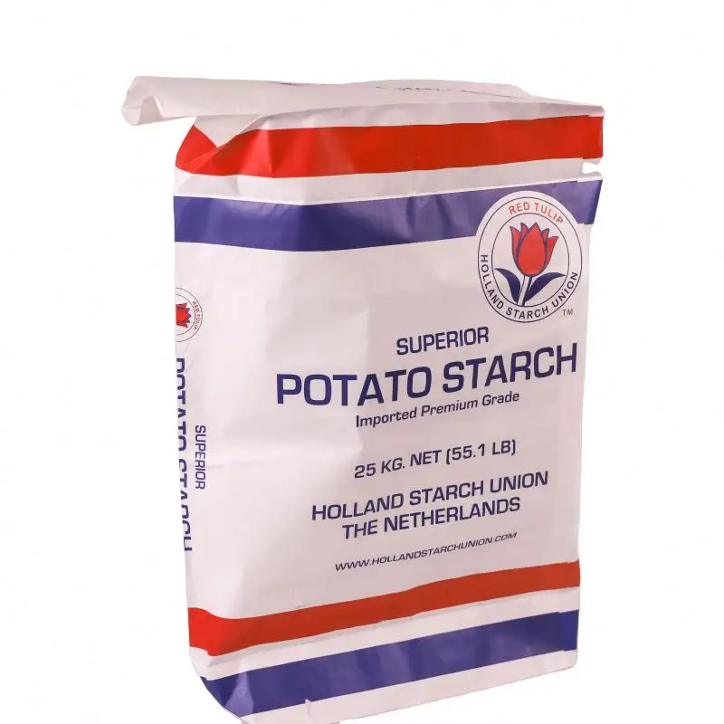 Potato Starch 25kg Wheat Flour Protein Powder  bag with valve