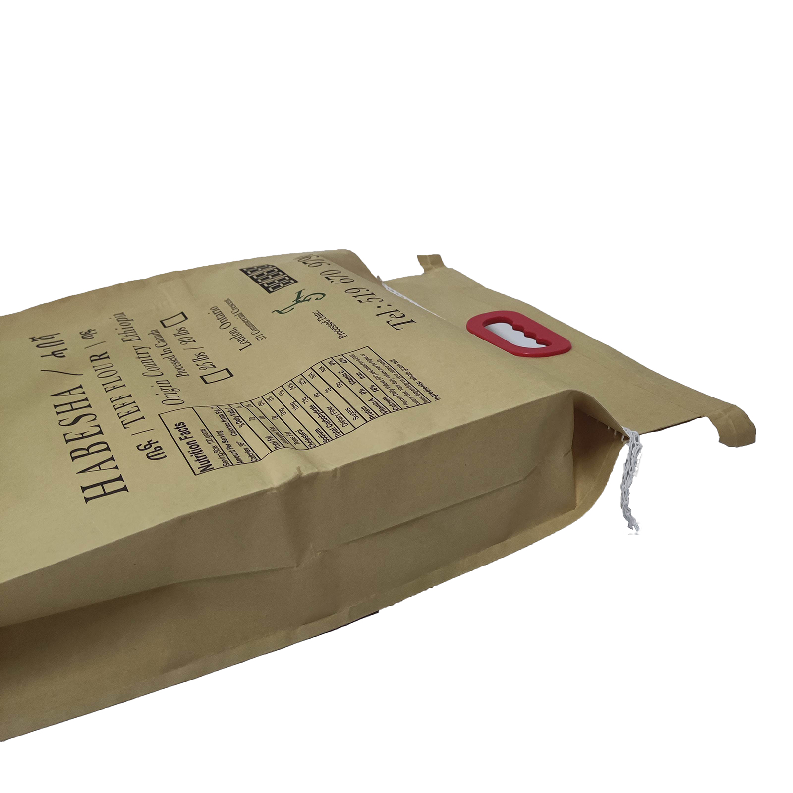 Bio-degradable Paper Laminate pp Woven Packaging Bags for Wheat Flour