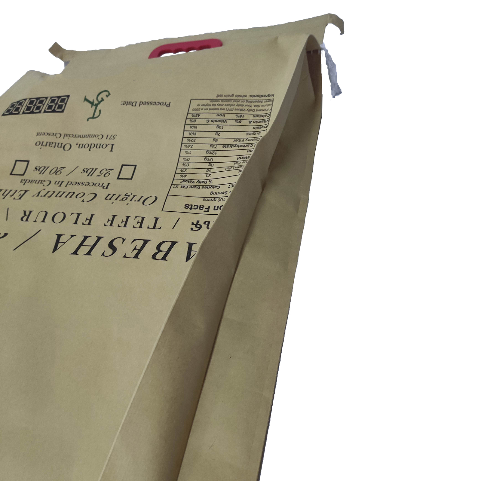 Bio-degradable Paper Laminate pp Woven Packaging Bags for Wheat Flour